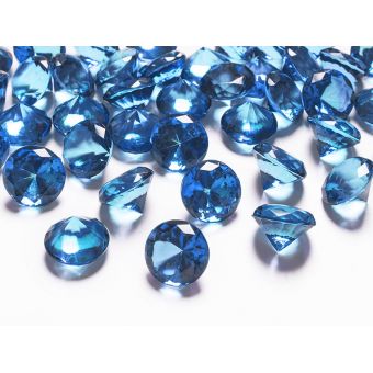 Diamanty 20mm tmavo modré