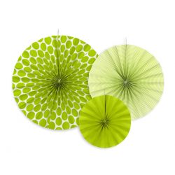 Dekoračné rozety - svetlo zelená farba
