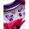 Fialové diamanty 20mm - fialová/slivková farba 