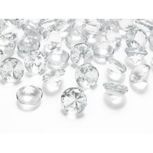 Biele diamanty 20mm - biela farba