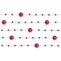 Girlanda perlová 1,3m červená
