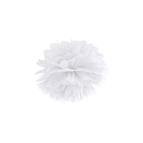 Pom pom 25cm - biela farba