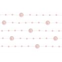 Girlanda perlová 1,3m svetlo ružová