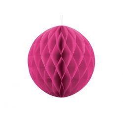 Fuchsiová papierová guľa - Honeycomb Ball - 30cm