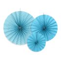 Dekoračné rozety - svetlo modrá farba