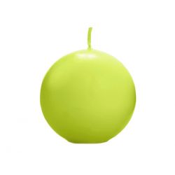 Sviečka guľa zelená/jablko matná