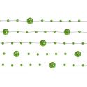 Girlanda perlová 1,3m zelená