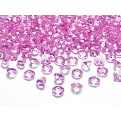 Ružové diamanty 12mm - ružová farba