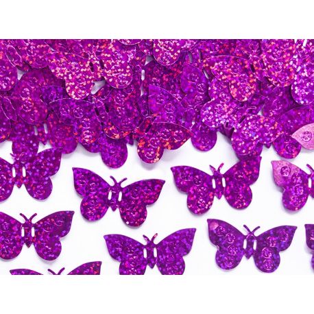 Konfety motýle ružové