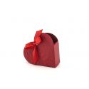 Krabička na darčeky pre hostí - bordové srdce