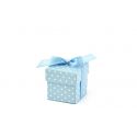 Krabička s bodkami na darčeky pre hostí - modrá farba