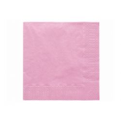 Ružové papierové obrúsky - Standard 33cm/20ks