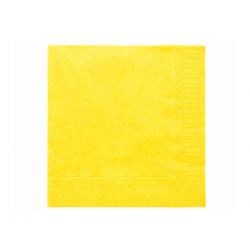 Žlté papierové obrúsky - Standard 33cm/20ks