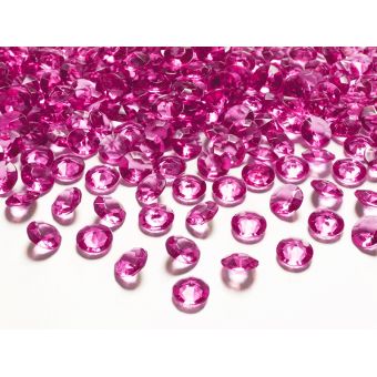 Diamanty 12mm tmavo ružové