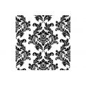 Čierne papierové obrúsky Ornamenty - Standard 33cm/20ks