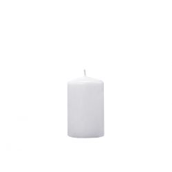 Biela sviečka valec - matná 60/100
