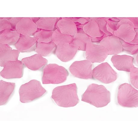 Vystreľovacie konfety lupene 40cm - ružová farba