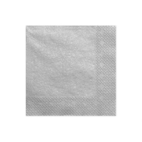 Sivé papierové obrúsky - Standard 33cm/20ks