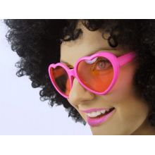Ružové srdiečkové okuliare