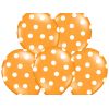 Balón s bodkami Pastel - oranžová a biela farba