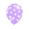 Balón s bodkami Pastel - fialová a biela farba