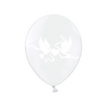 Biely balón - biele holubičky