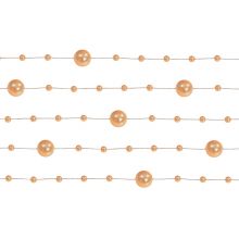 Girlanda perlová 1,3m oranžová