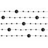 Girlanda perlová 1,3m čierna